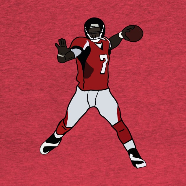 Michael Vick Throwback Atlanta Falcons NFL by xavierjfong